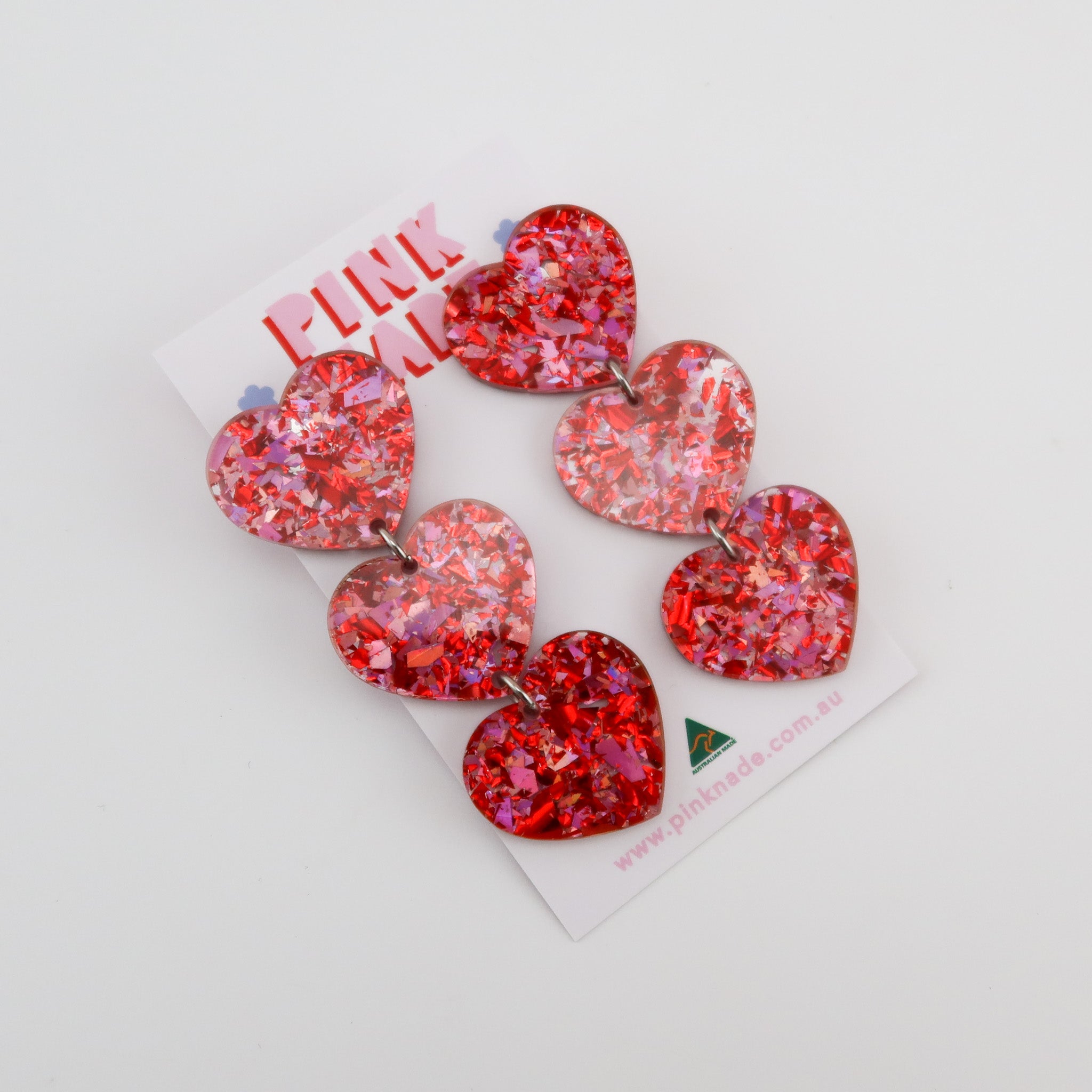 Glitter dangle earrings deals